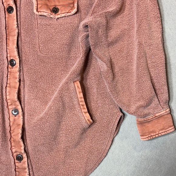Free People Rust Orange Button-Up Jacket - Picture 4 of 9